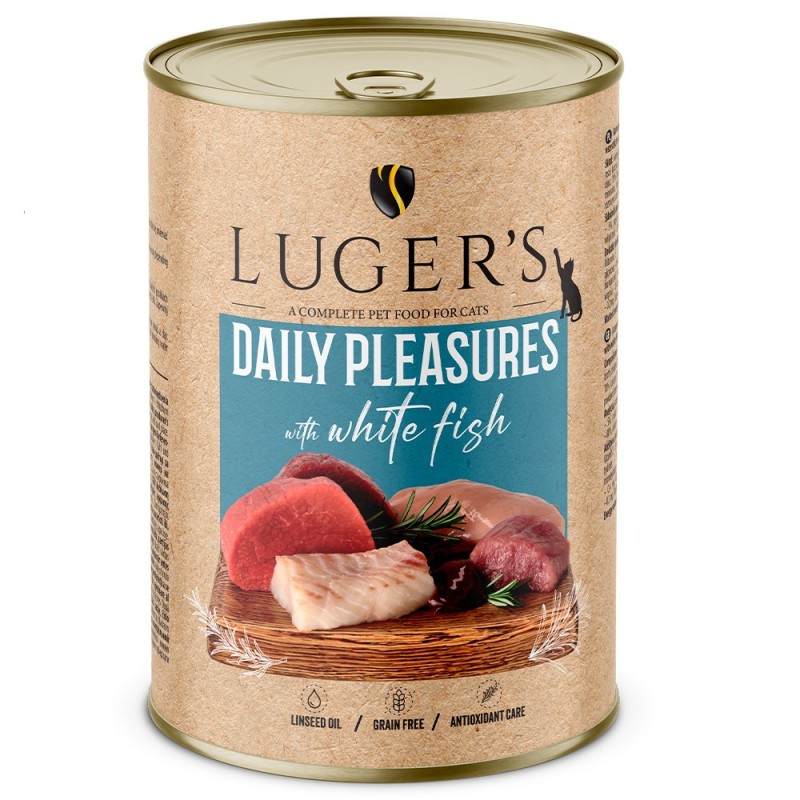 Luger's Daily Pleasures - Alimento húmido para gato adulto - Peixe branco