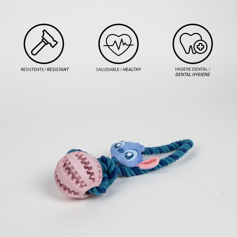 Brinquedo Stitch com bola e corda para cães - Marvel