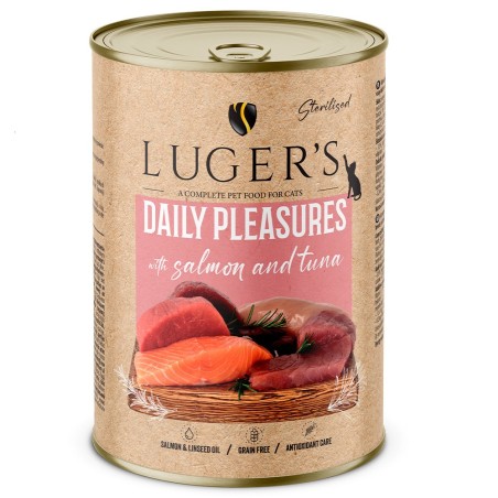 Luger's Daily Pleasures - Alimento húmido para gato esterilizado - Salmão e atum