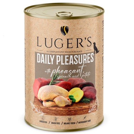 Luger's Daily Pleasures - Alimento húmido para cão adulto - Faisão, espinafres e batata