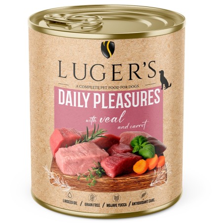 Luger's Daily Pleasures - Alimento húmido para cão adulto - Vitela e cenoura