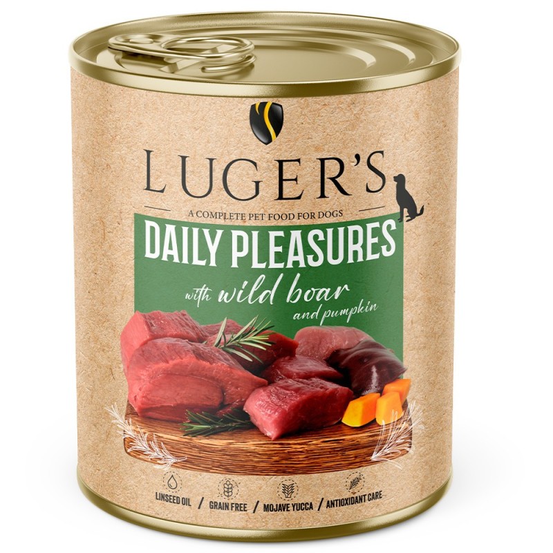 Luger's Daily Pleasures - Alimento húmido para cão adulto - Javali e abóbora