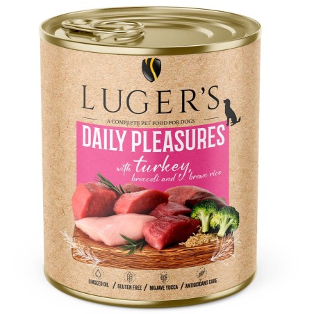 Luger's Daily Pleasures - Alimento húmido para cão adulto - Peru, brócolos e arroz integral