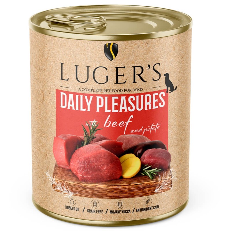 Luger's Daily Pleasures - Alimento húmido para cão adulto - Vaca e batata