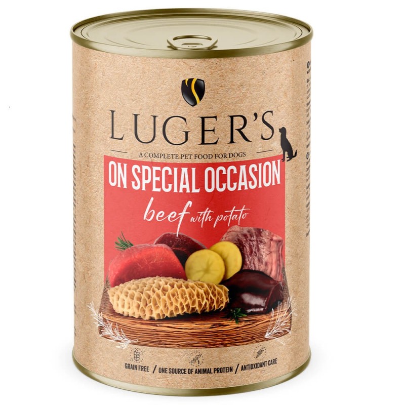 Luger's On Special Occasion - Alimento húmido para cão adulto - Vaca com batata