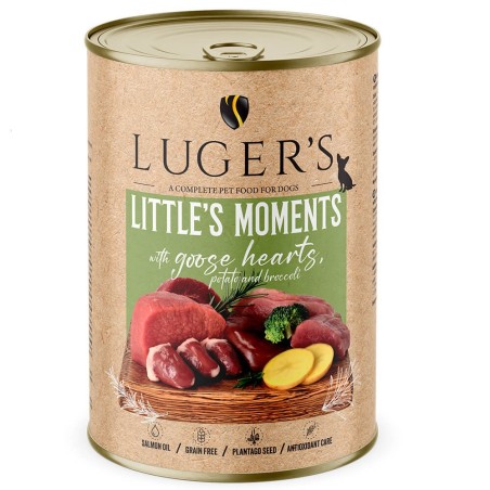 Luger's Little's Moments - Alimento húmido para cão adulto mini - Coração de ganso, batata e brócolos