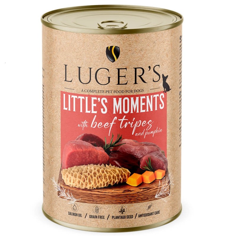 Luger's Little's Moments - Alimento húmido para cão adulto mini - Tripa de vaca e abóbora