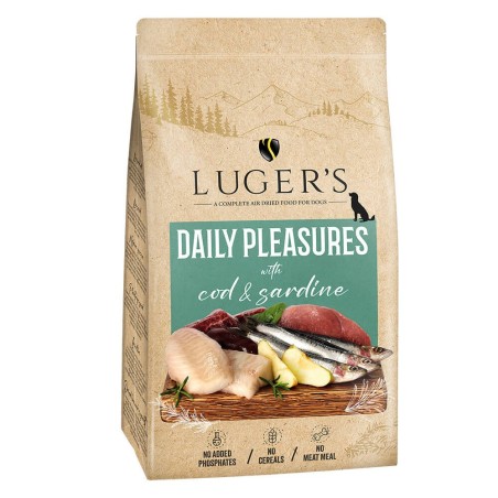 Luger's Daily Pleasures - Ração seca para cão adulto - Bacalhau e sardinha