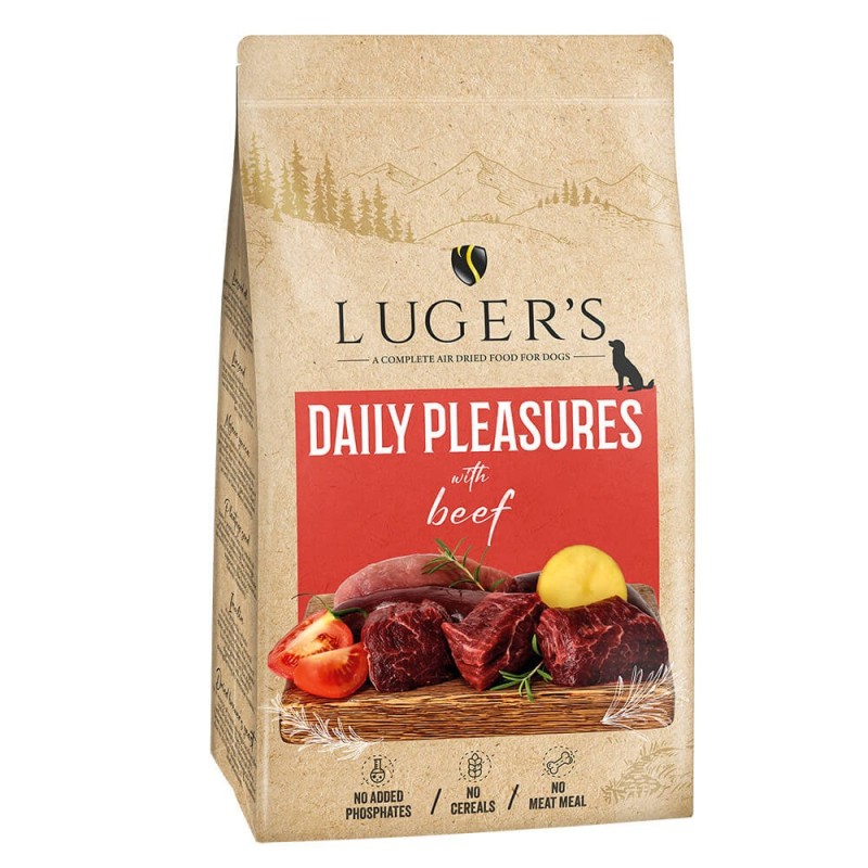 Luger's Daily Pleasures - Ração seca para cão adulto - Vaca