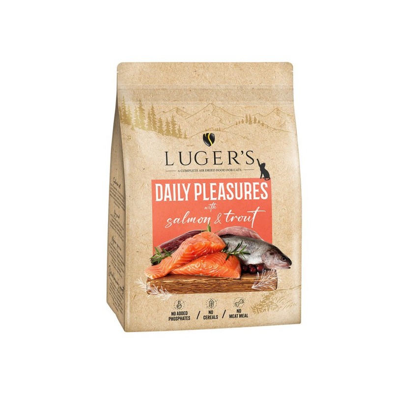 Luger's Daily Pleasures - Ração seca para gato adulto - Salmão e Truta