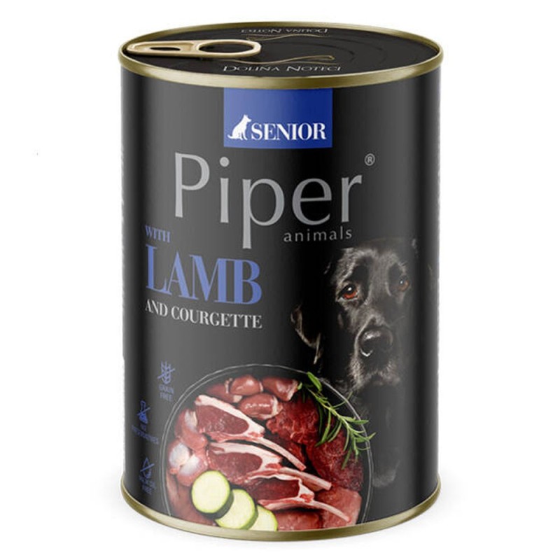 Piper Senior - Alimento em patê para cão sénior - Borrego e courgete