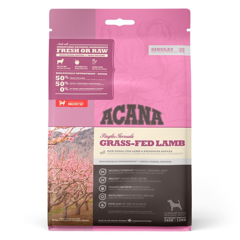 ACANA Singles Grass-Fed - Ração seca para cão - Borrego