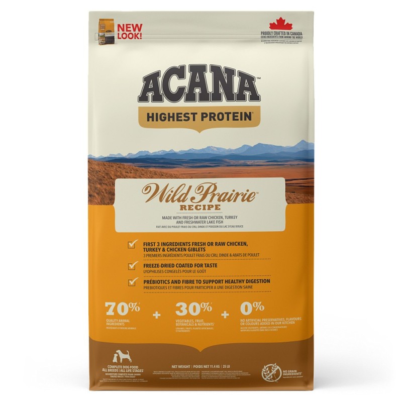 ACANA Wild Prairie - Ração seca para cão - Frango e peru