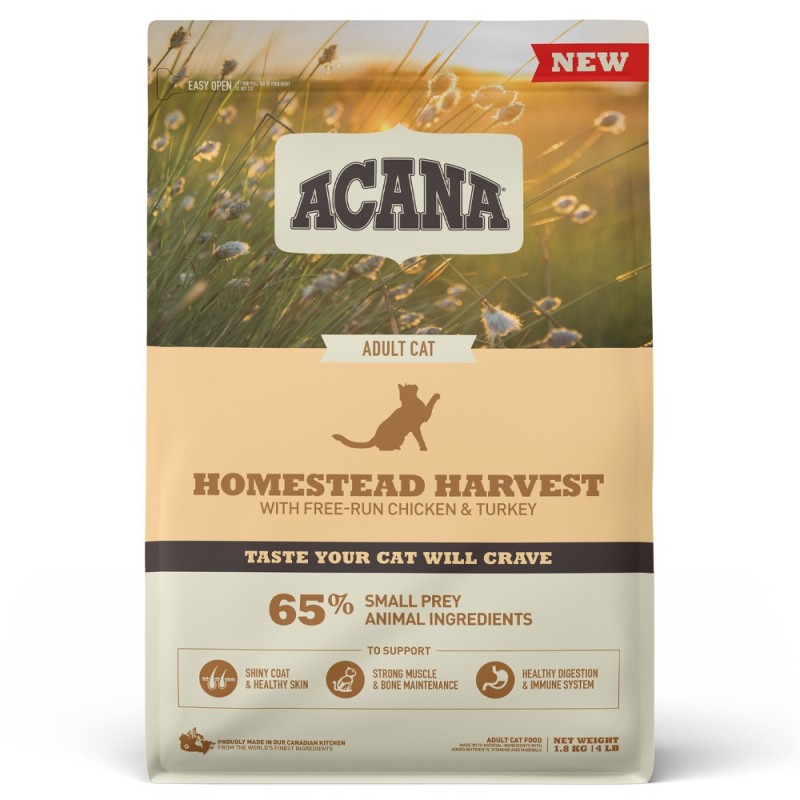 ACANA Homestead Harvest - Ração seca para gato adulto - Frango e peru