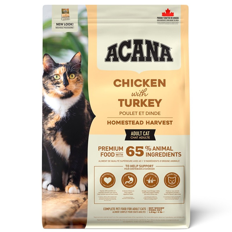 ACANA Homestead Harvest - Ração seca para gato adulto - Frango e peru