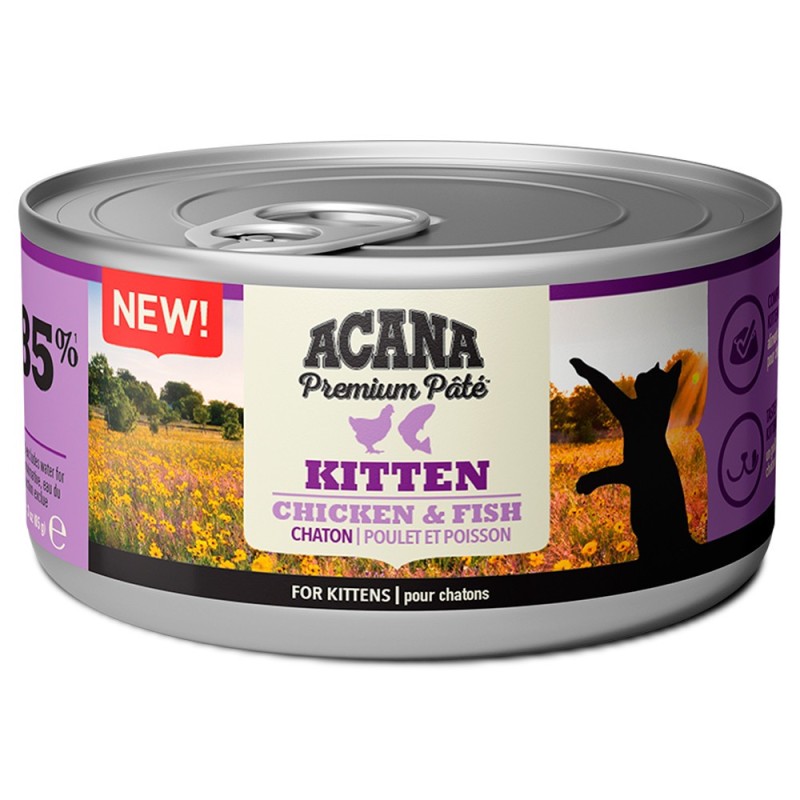 ACANA Premium Patê - Alimento húmido para gatinhos - Frango e peixe