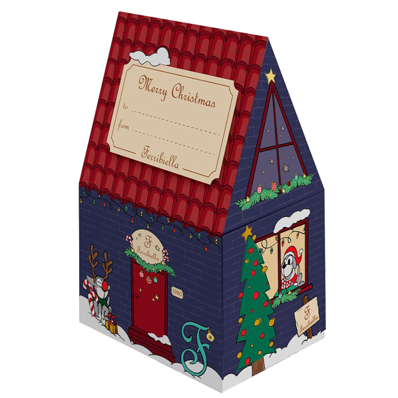 Caixa presente de Natal para cão - Ferribiella