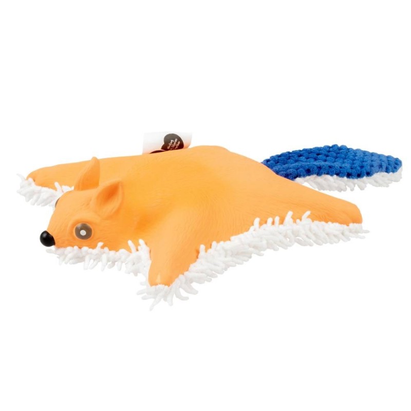 Esquilo voador de peluche e látex para cães - Duvo Plus