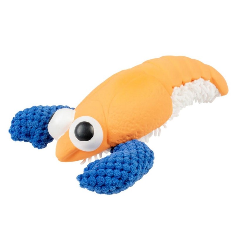 Lagosta de peluche e látex para cães - Duvo Plus