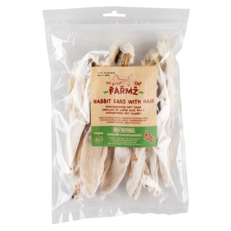 Orelhas de coelho natural para cão Farmz - Duvo Plus