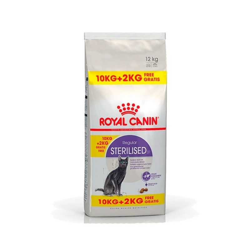 Royal Canin Sterilised Gato 10 kg + 2 kg GRÁTIS