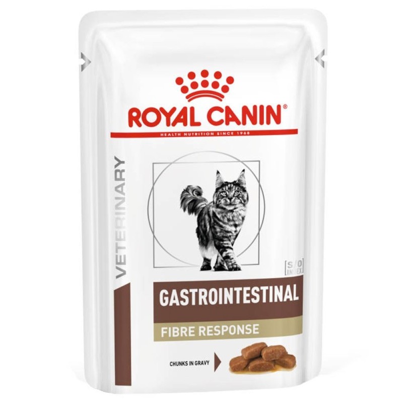 Royal Canin VET Gastrointestinal Fiber Response - Alimento em molho para gato adulto com problemas digestivos