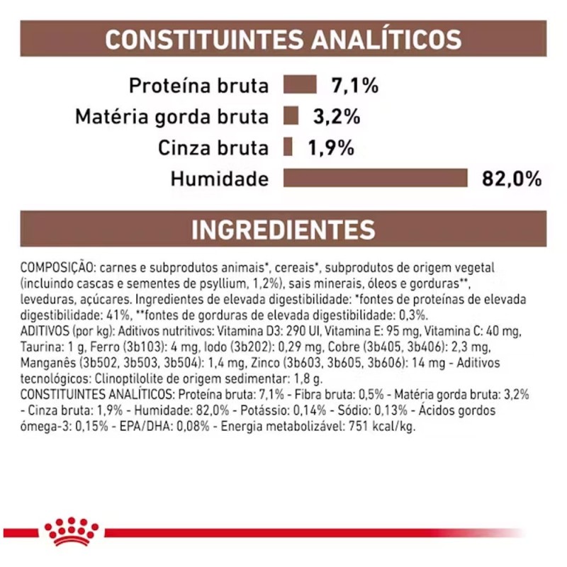 Royal Canin VET Gastrointestinal Fiber Response - Alimento em molho para gato adulto com problemas digestivos