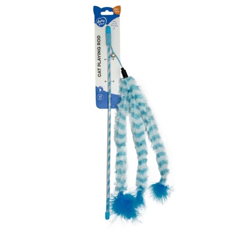 Bastão com 3 caudas de peluche para gatos - Duvo Plus