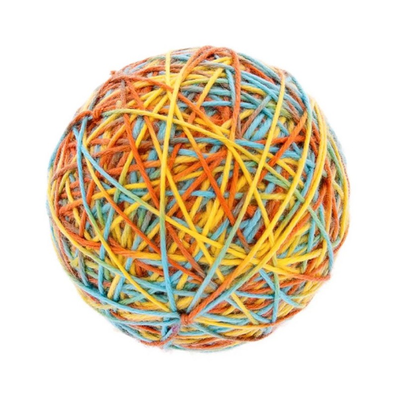 Bola de lã colorida para gato - Ferribiella
