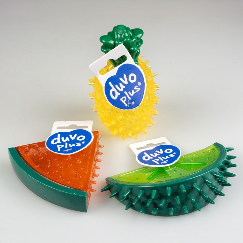 Frutas refrescantes de brincar para cães - Duvo Plus