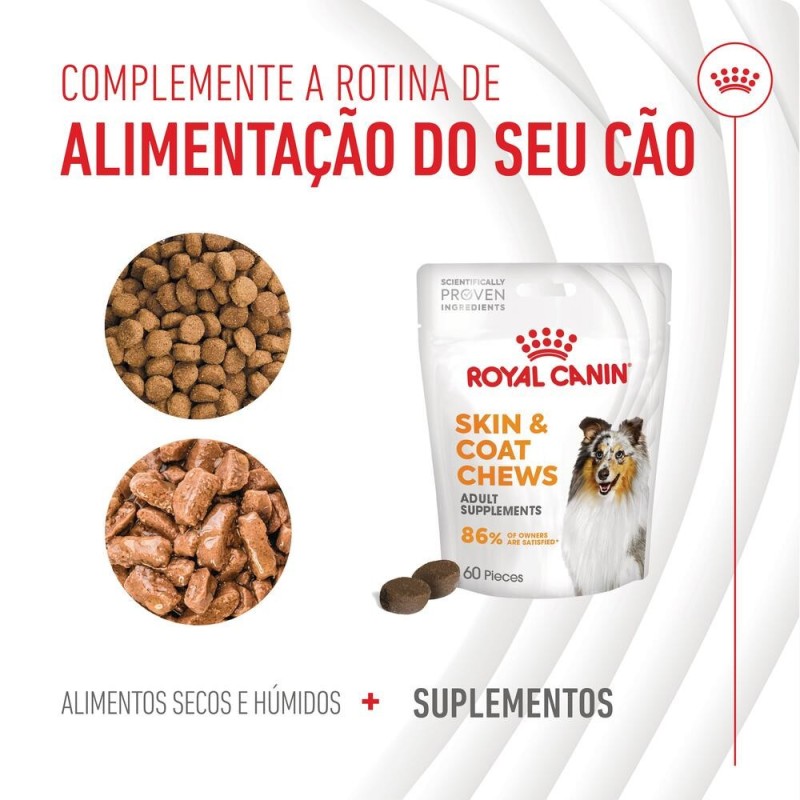 Royal Canin Skin & Coat Chews - Suplemento para cães com pele sensível