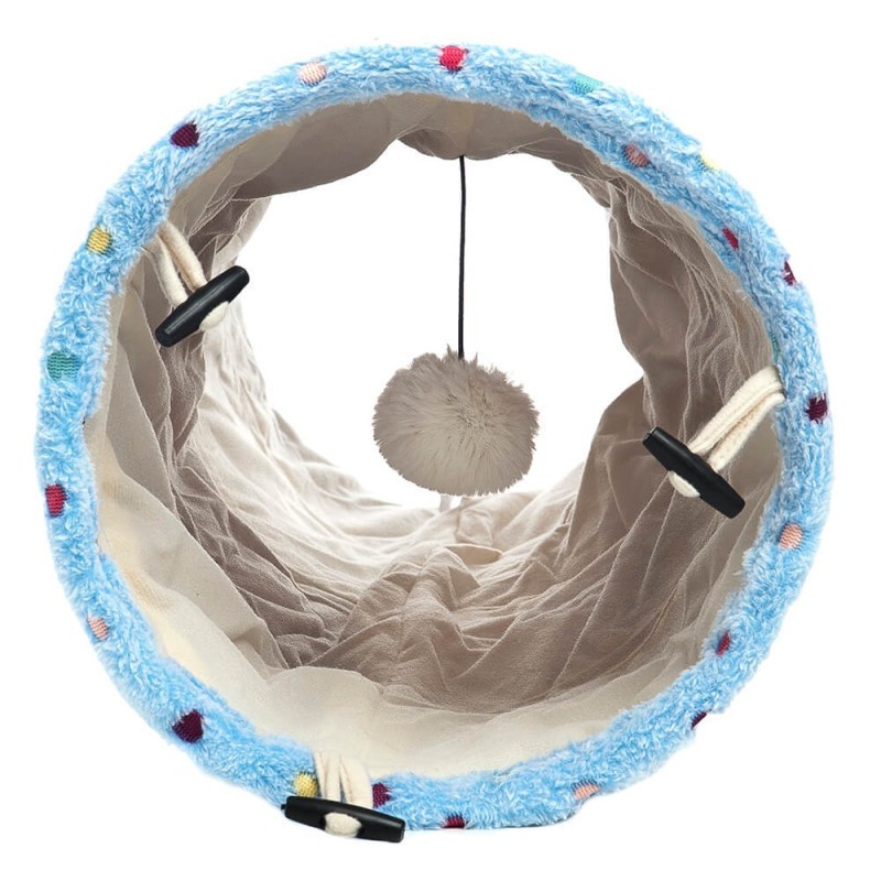 Túnel de tecido de peluche para gato - Ferribiella