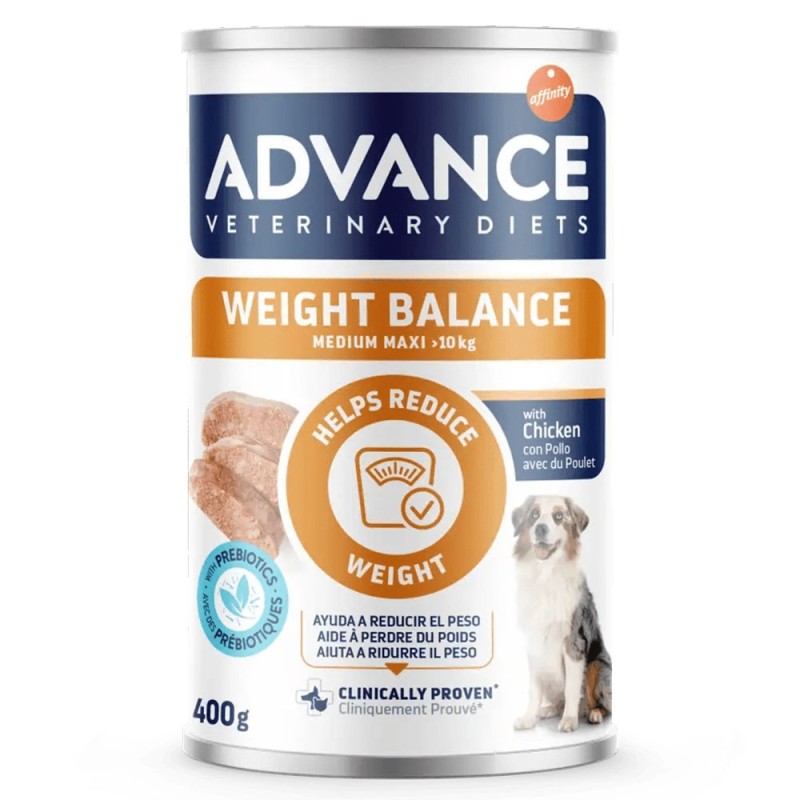 Advance VET Weight Balance Medium/Maxi - Alimento húmido para cão médio e grande com excesso de peso
