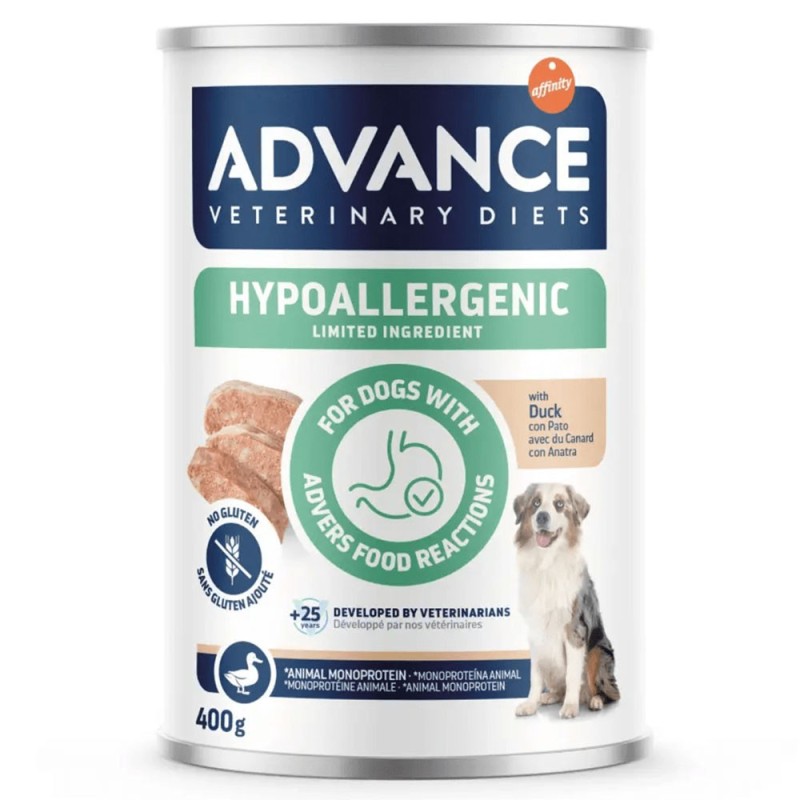 Advance VET Hypoallergenic - Alimento húmido para cão adulto com alergias - Pato