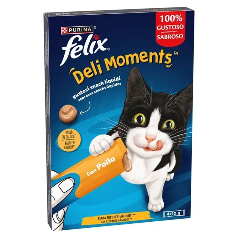 Felix Deli Moments - Snack líquido de frango para gatos