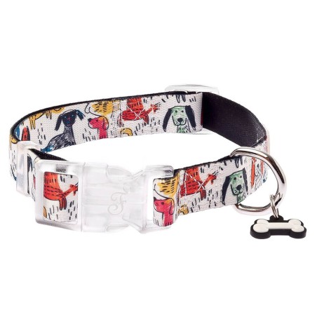 Coleira Motif Chiens Naifs para cães - Ferribiella