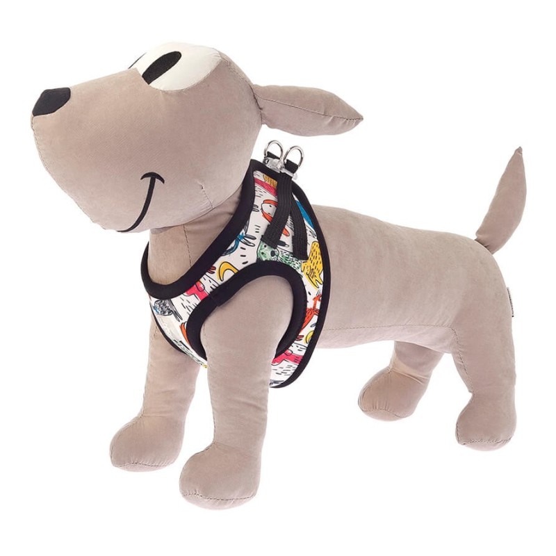 Peitoral Motif Chiens Naifs para cães - Ferribiella
