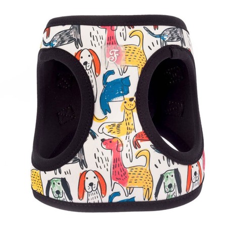 Peitoral Motif Chiens Naifs para cães - Ferribiella