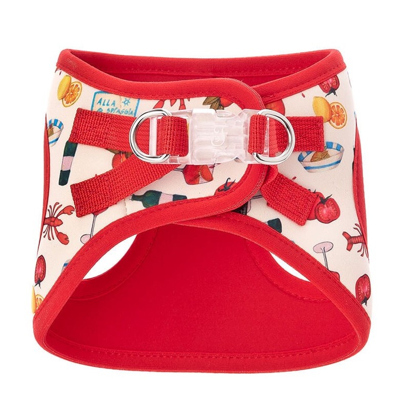 Peitoral Motif Les Gourmands para cão - Ferribiella