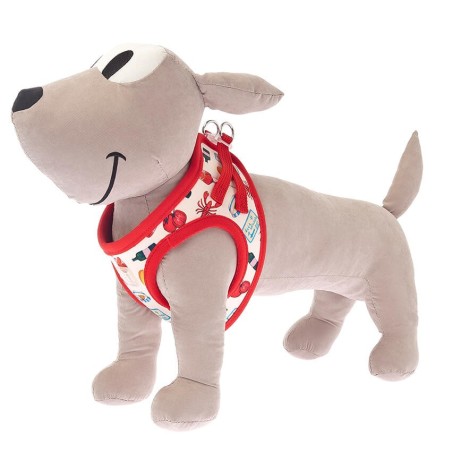 Peitoral Motif Les Gourmands para cão - Ferribiella