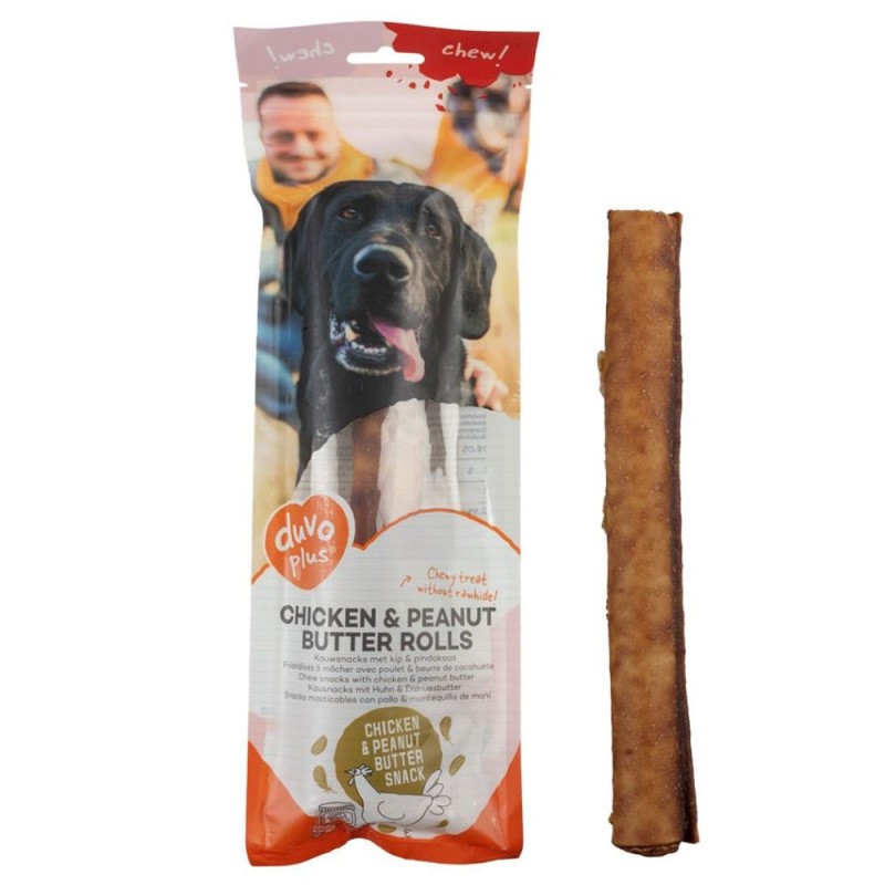 Sticks de frango com manteiga de amendoim para cão - Duvo Plus