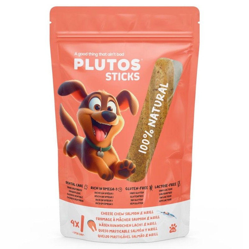 Sticks de queijo e salmão para cão - Plutos