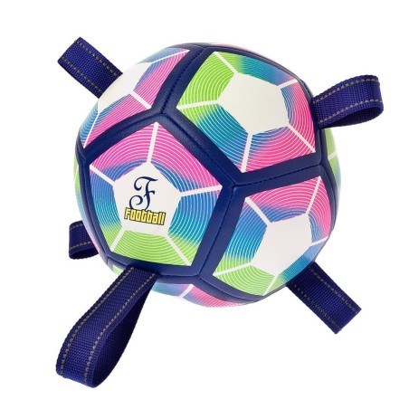 Bola de futebol com 5 pegas para cão - Ferribiella