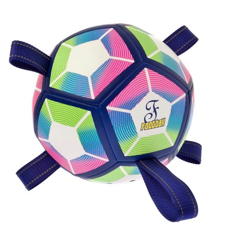 Bola de futebol com 5 pegas para cão - Ferribiella