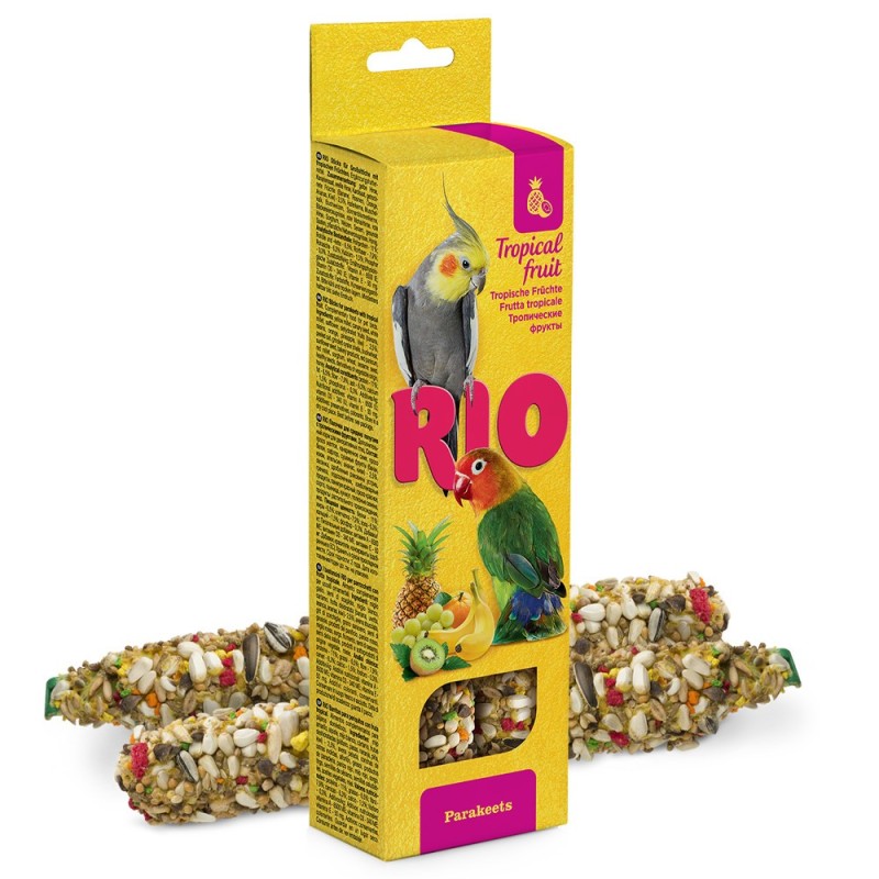 Snack de frutos tropicais para grandes periquitos - RIO
