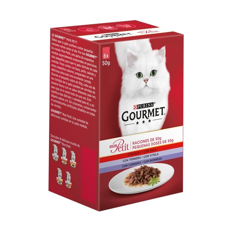 Alimento para gato Gourmet Mon Petit Seleção com Carnes
