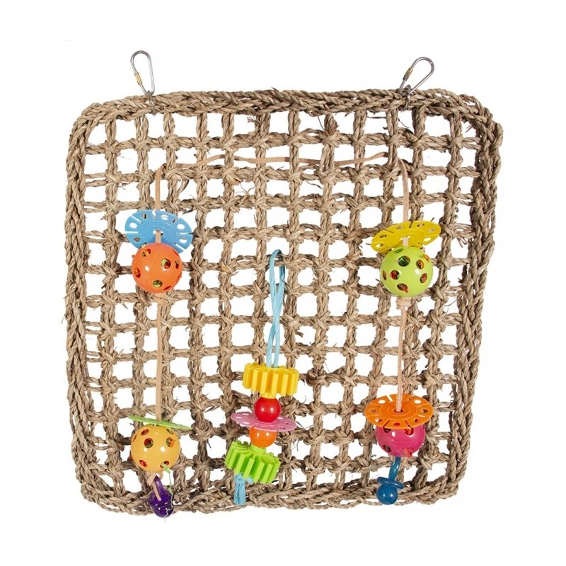 Rede de escalada com brinquedos para aves - Duvo Plus