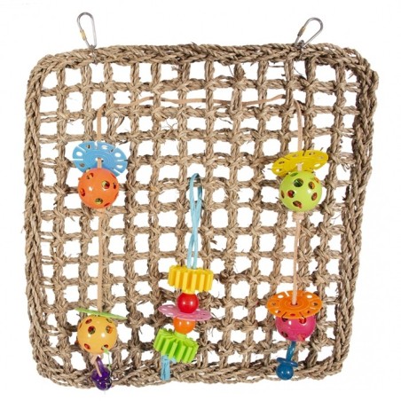 Rede de escalada com brinquedos para aves - Duvo Plus