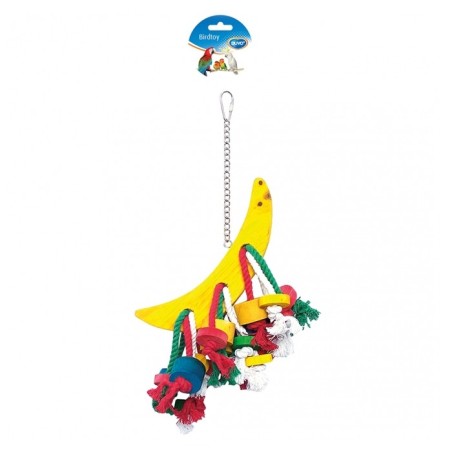 Brinquedo para aves Meia lua com cordas Duvo Plus