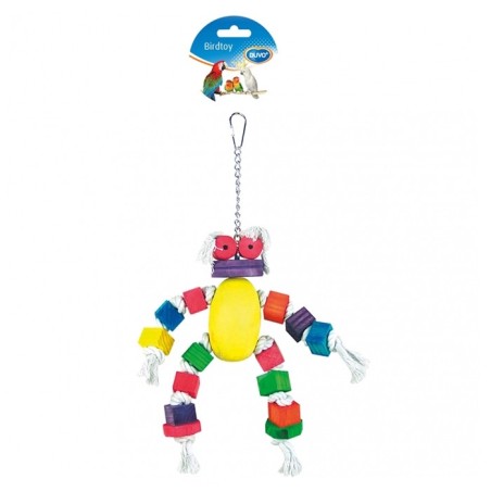 Boneco madeira e cordas para aves Duvo Plus
